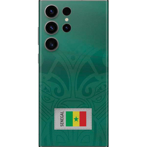 Senegal Soccer Flag Galaxy Skins